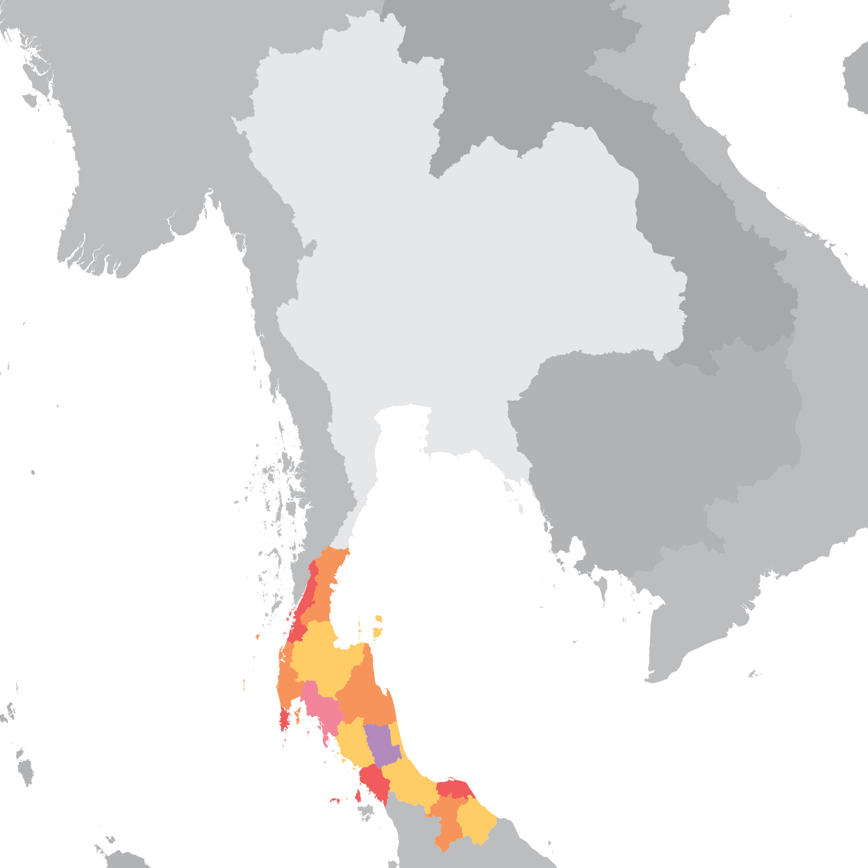 แผนที่ภาคใต้