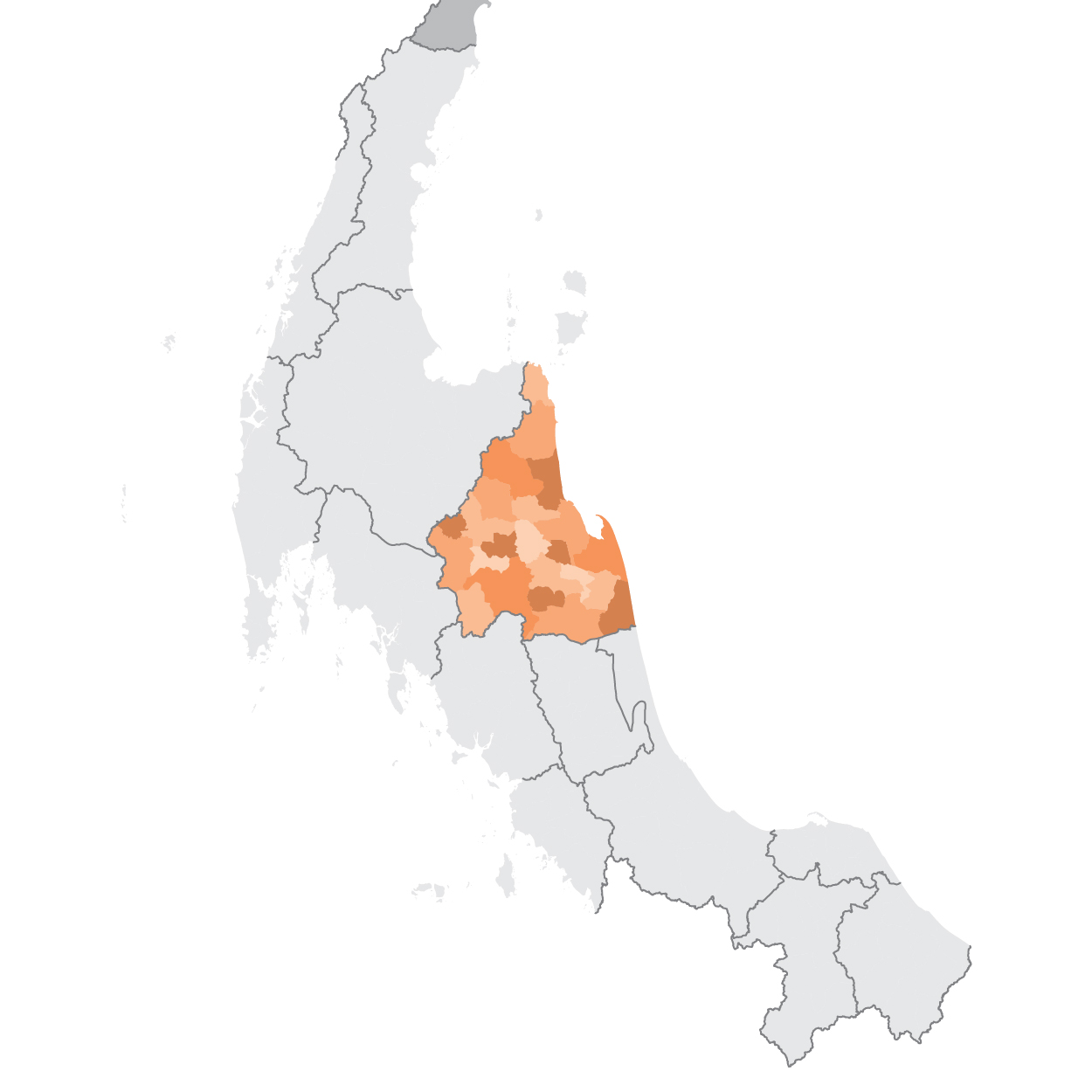 แผนที่นครศรีธรรมราช