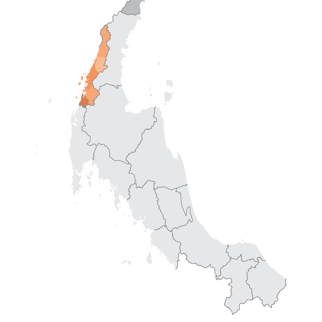 แผนที่ระนอง