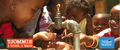 Waterpomp in ruraal Zuid-Afrika