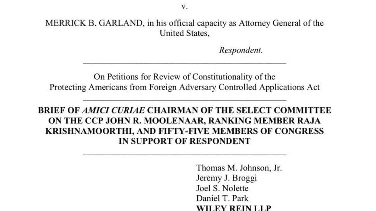 Documento legal sobre TikTok