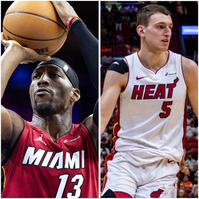 Jugadores del Heat en acci&oacute;n