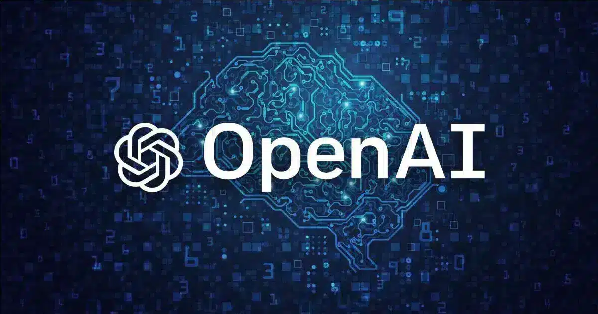 Logotipo de OpenAI en entorno tecnol&oacute;gico