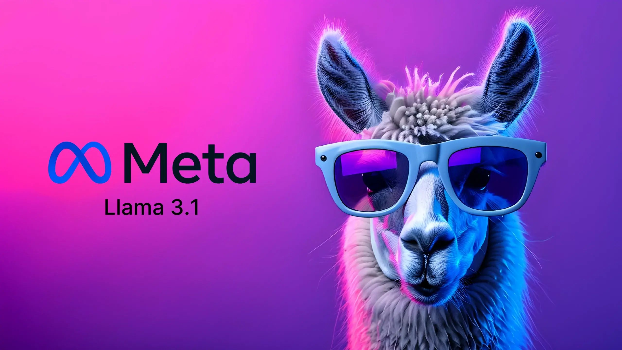 Llama 3.1 de Meta con dise&ntilde;o futurista