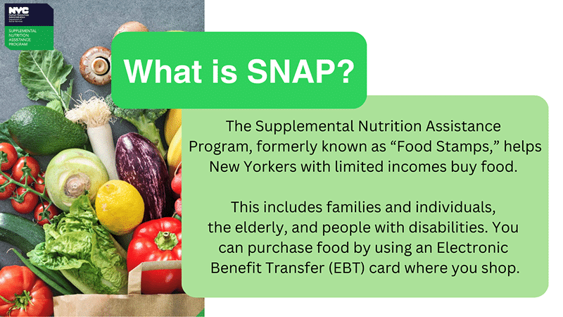 Infografía sobre beneficios SNAP