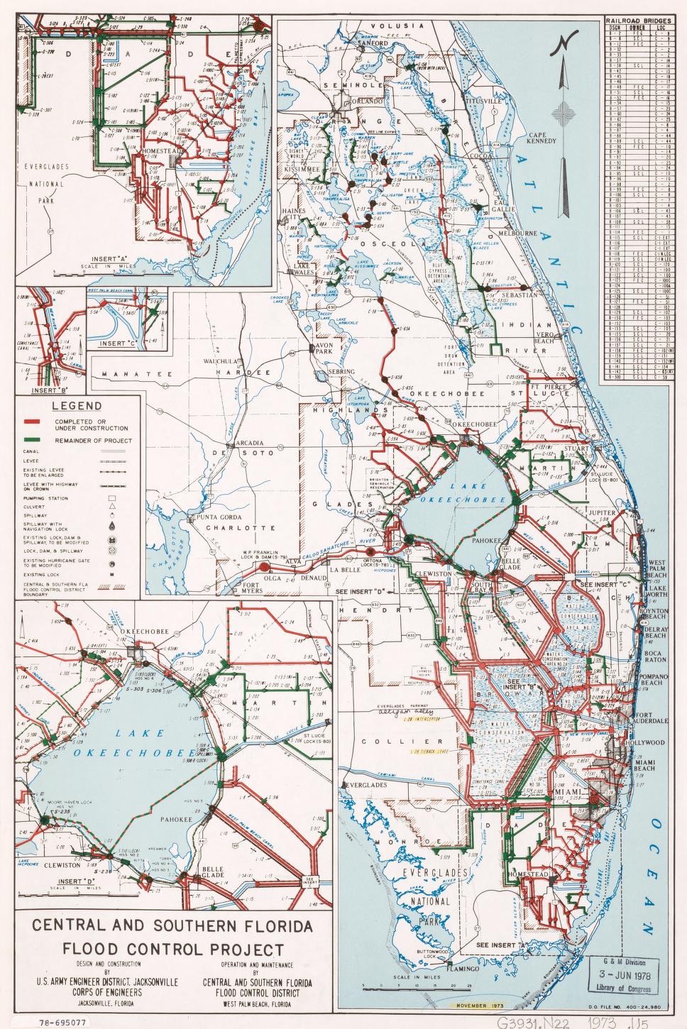 Mapa de proyectos de control de inundaciones