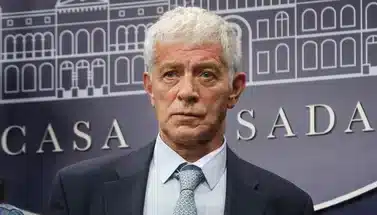 Mariano Cúneo Libarona durante anuncio oficial