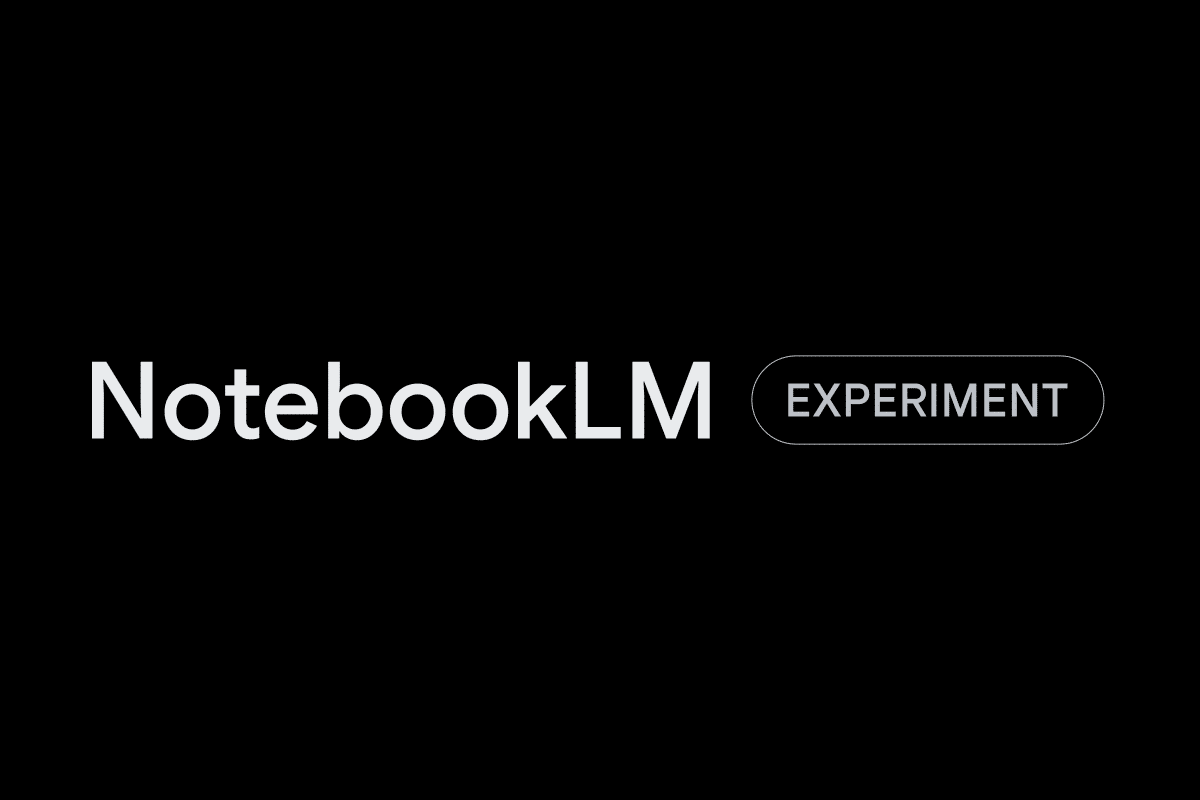 Logotipo de NotebookLM con etiqueta EXPERIMENT