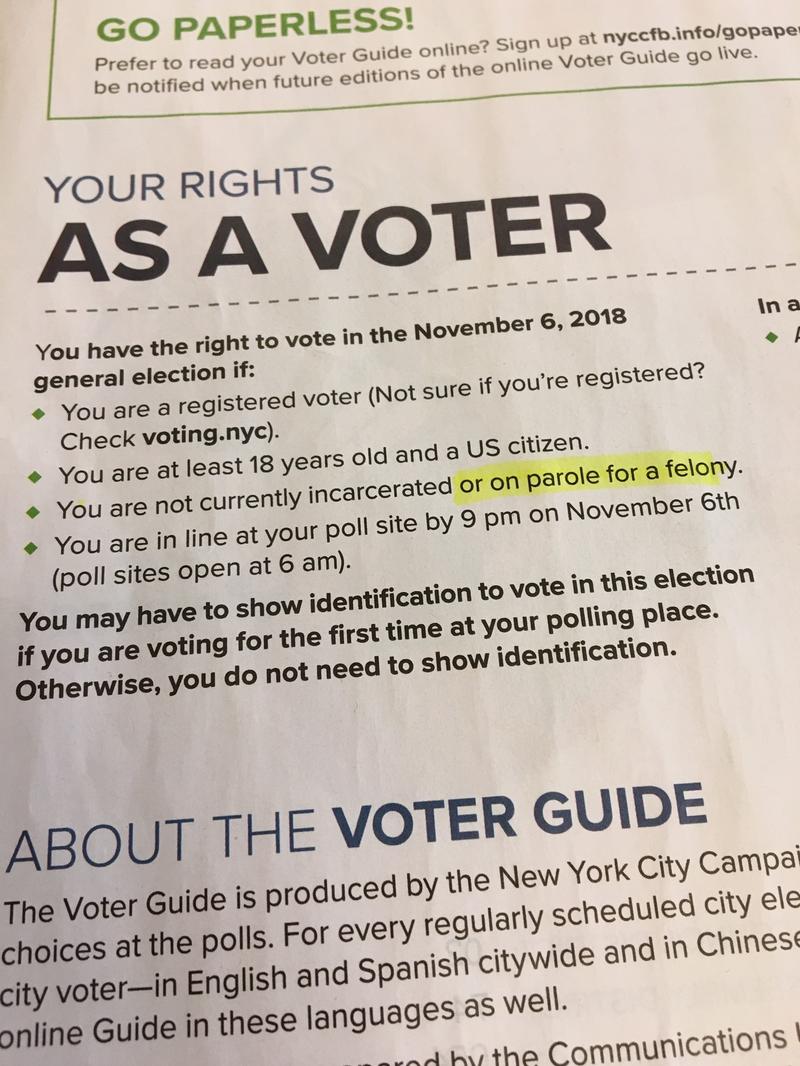 Ejemplo de gu&iacute;a electoral con informaci&oacute;n contradictoria