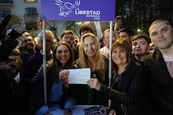 Patricia Bullrich en evento de La Libertad Avanza