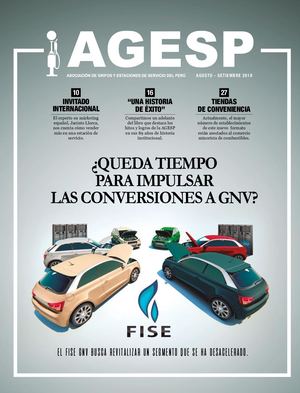 Portada AGESP sobre conversiones GNV con logo Bono FISE
