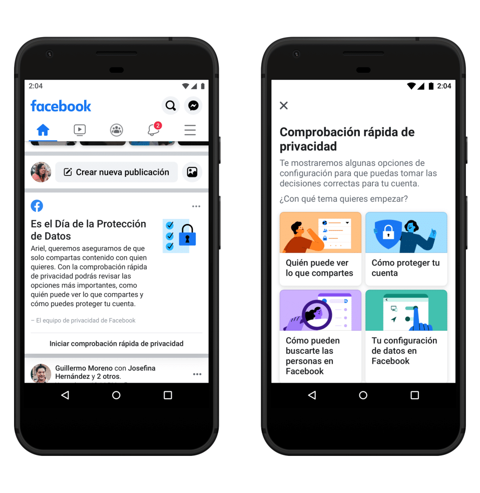 Herramientas de privacidad de Meta