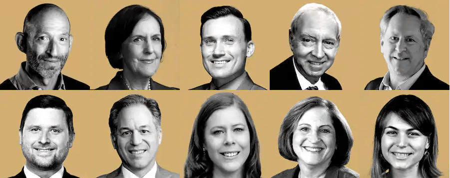 Collaje de retratos del consejo editorial anterior