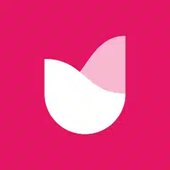 Logotipo moderno de Rosebud AI en tonos rosados