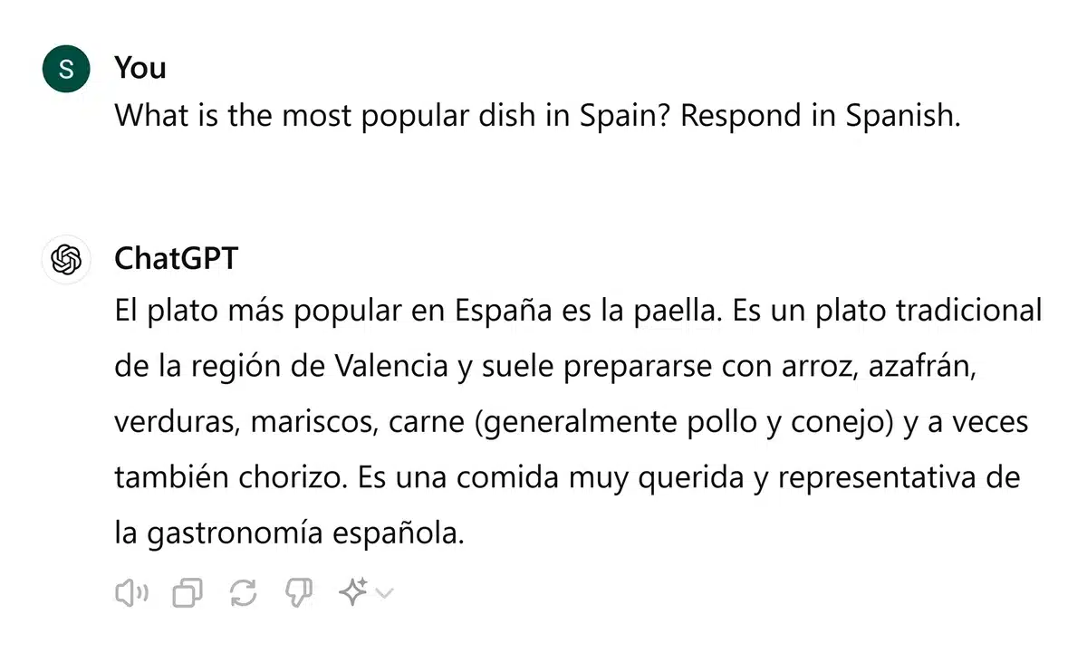 Ejemplo de conversaci&oacute;n con ChatGPT