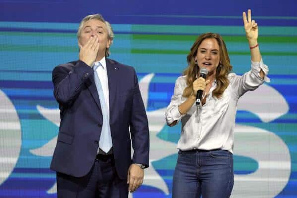 Celebraci&oacute;n electoral peronista