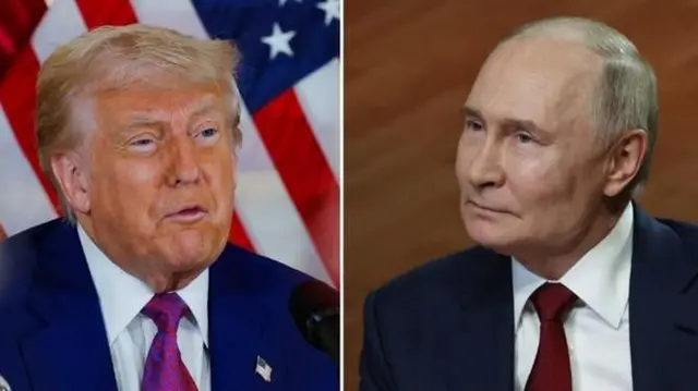 Trump y Putin en contexto diplomático