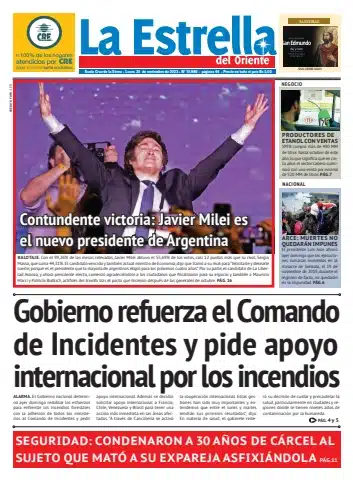 Javier Milei en evento p&uacute;blico