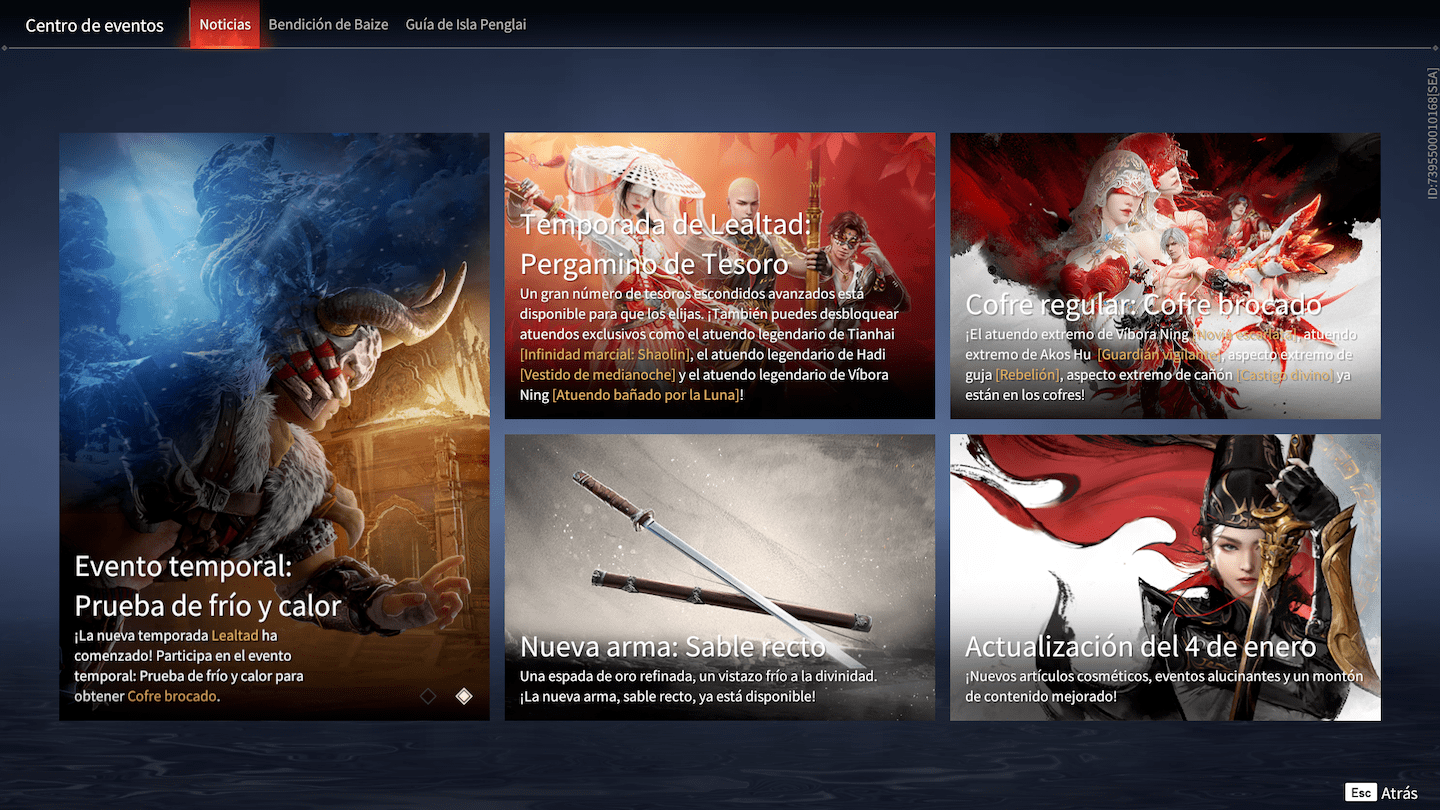 Centro de eventos de Naraka con novedades destacadas