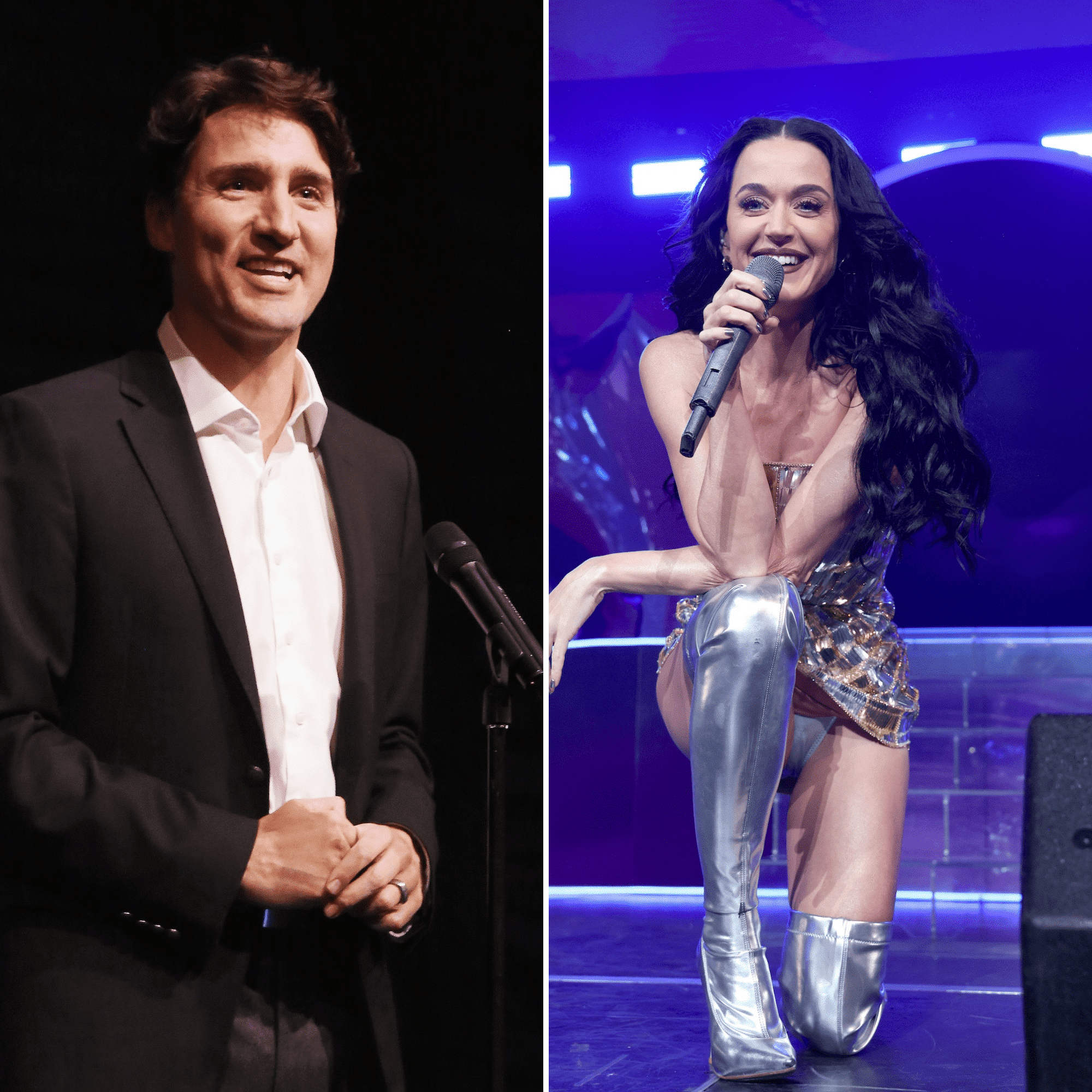 Justin Trudeau y Katy Perry en el mismo evento