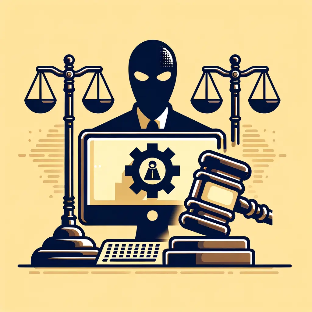 S&iacute;mbolos legales: balanza de justicia y martillo judicial