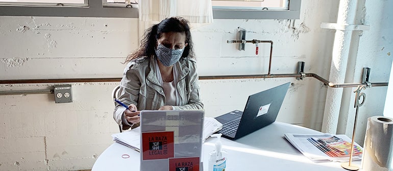 Profesional legal trabajando