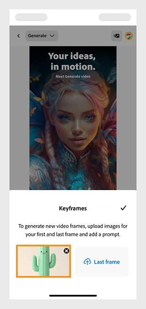 Interfaz de Gemini para generaci&oacute;n de videos desde im&aacute;genes