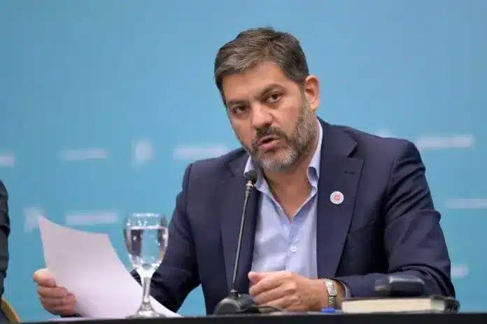 Carlos Bianco en rueda de prensa