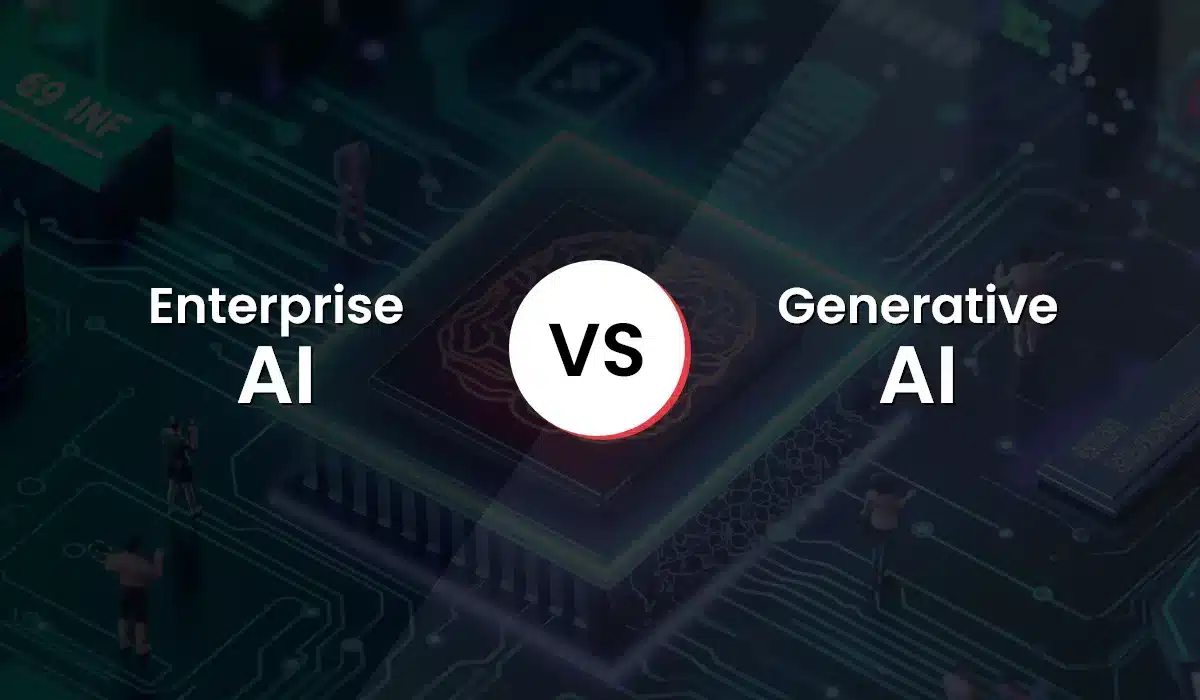 Comparaci&oacute;n entre IA empresarial e IA generativa