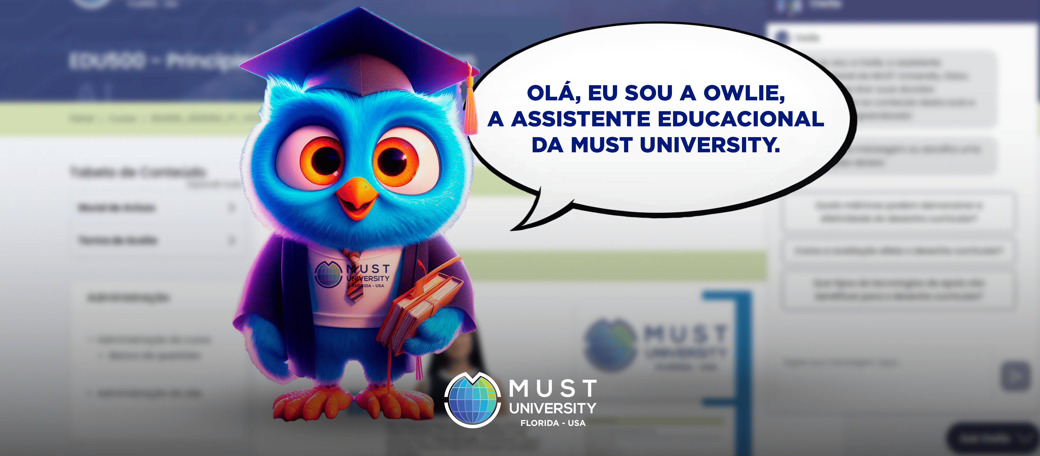 Chatbot educativo Owlie de MUST University