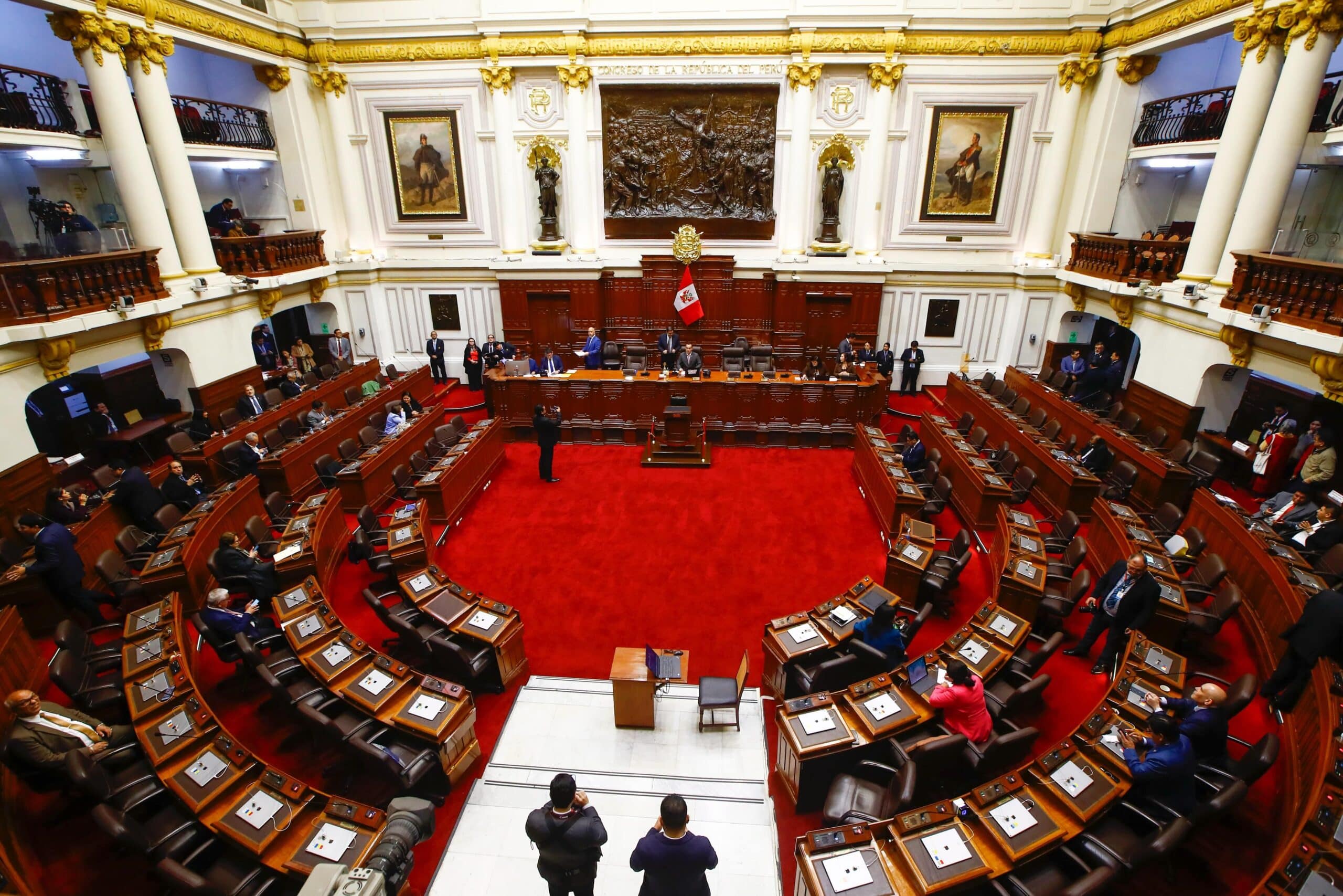 Sesión plenaria del Congreso peruano