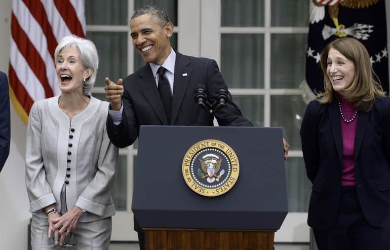 Evento en Casa Blanca con Obama, Sebelius y Burwell