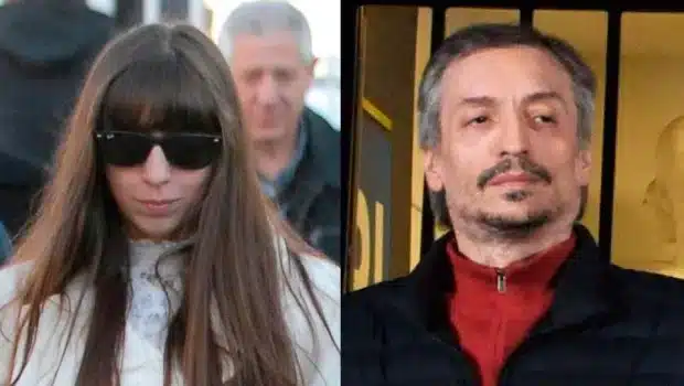 M&aacute;ximo y Florencia Kirchner en un contexto serio