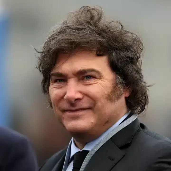 Javier Milei en actividad de campaña