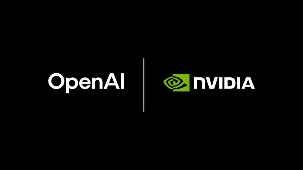Logotipos de OpenAI y Nvidia representando la aceleraci&oacute;n de modelos IA