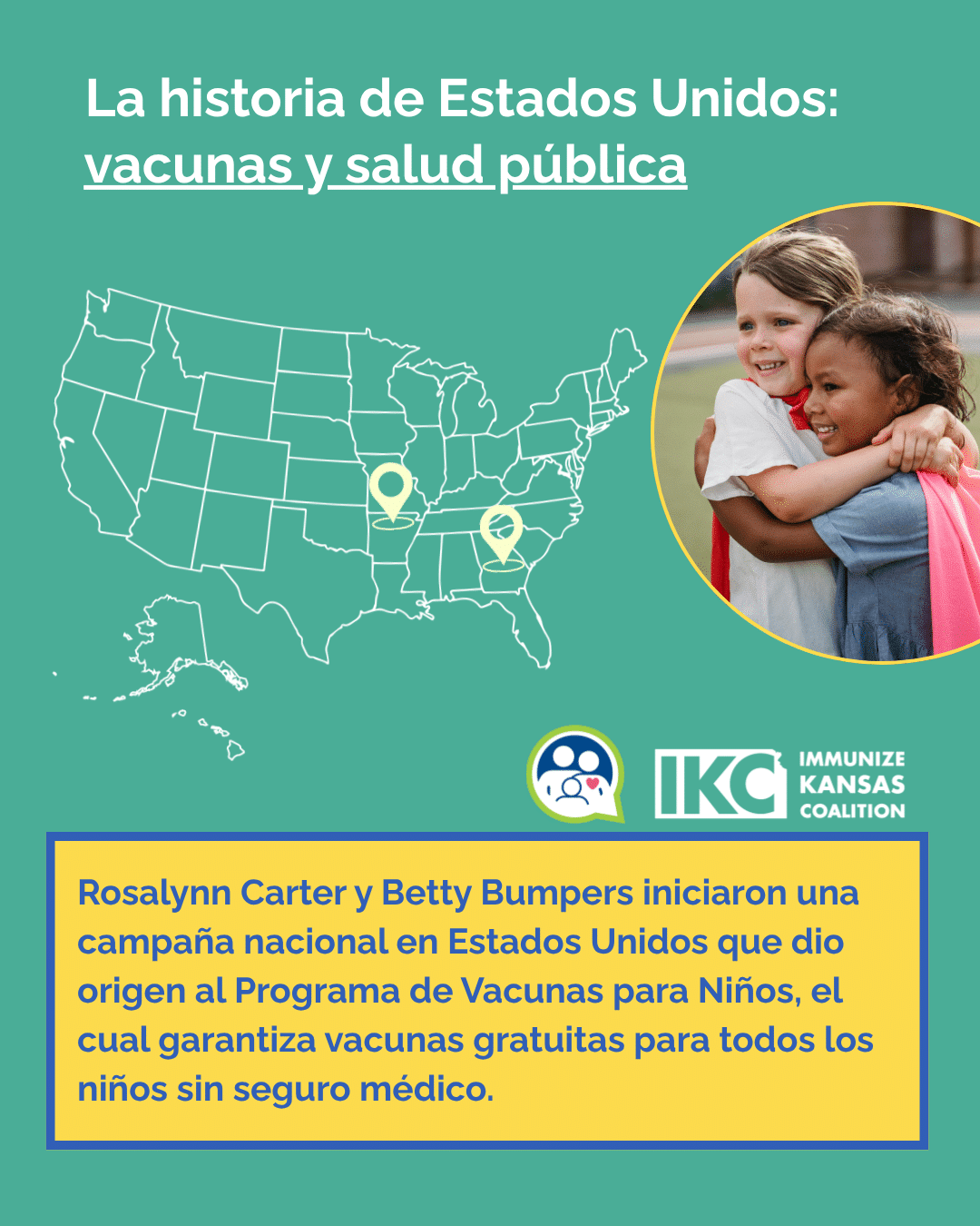 Programa de vacunaci&oacute;n para ni&ntilde;os en Estados Unidos