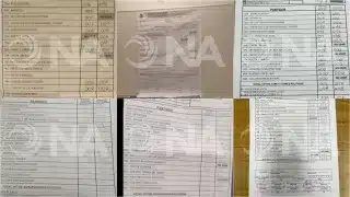 Vista cercana de telegramas electorales