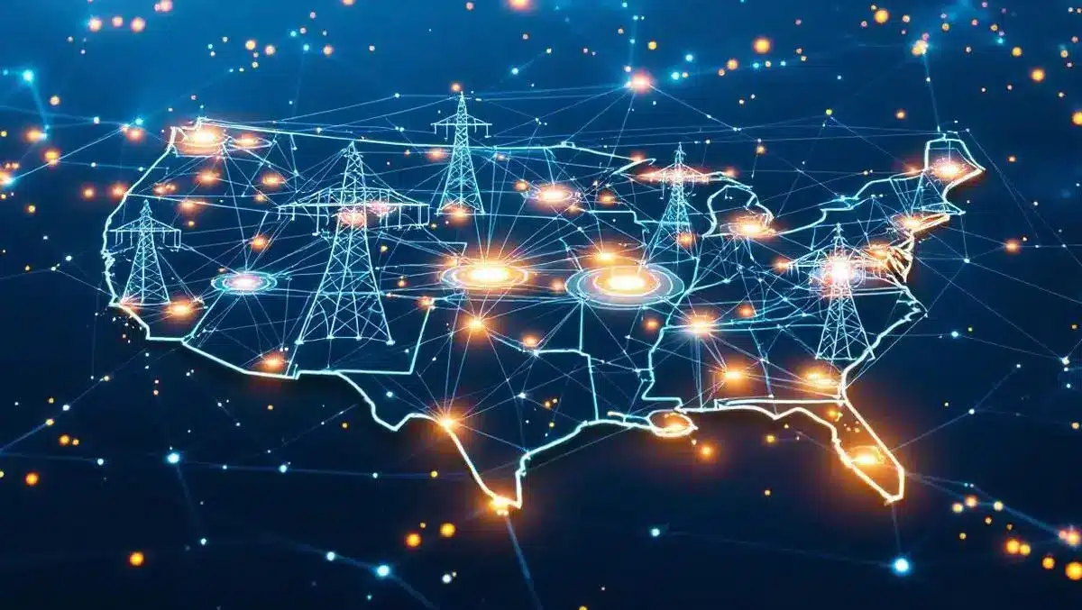 Infraestructura de red el&eacute;ctrica simbolizando la optimizaci&oacute;n tecnol&oacute;gica