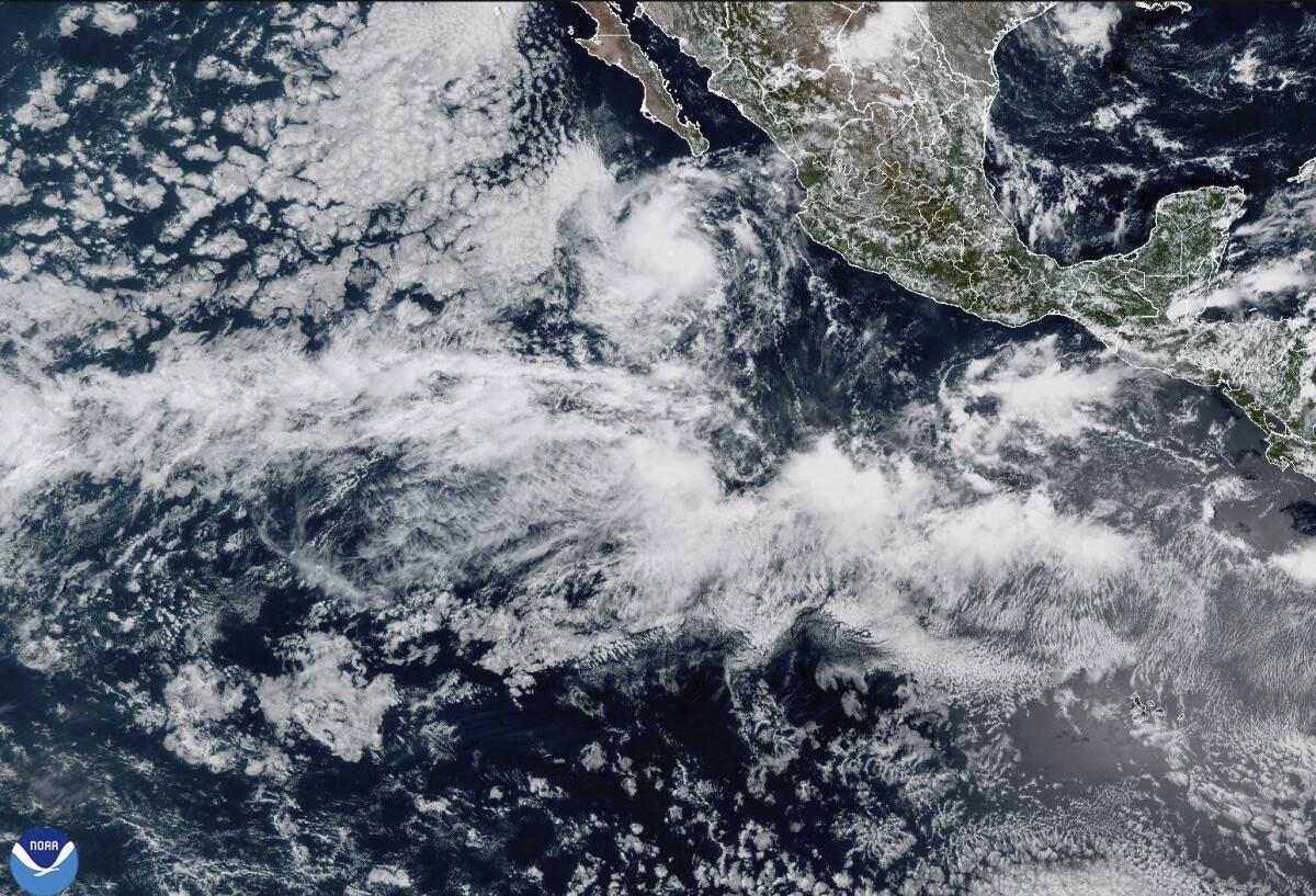 Vista satelital de la Tormenta Tropical Gabrielle