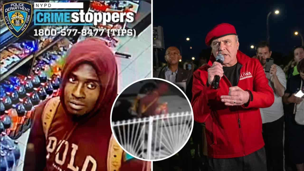 Curtis Sliwa en evento de seguridad