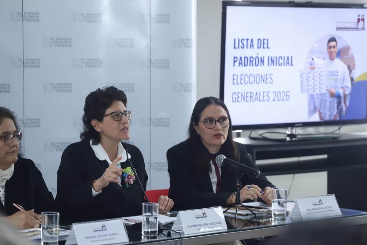 Pantalla mostrando Lista del Padr&oacute;n Inicial Elecciones 2026