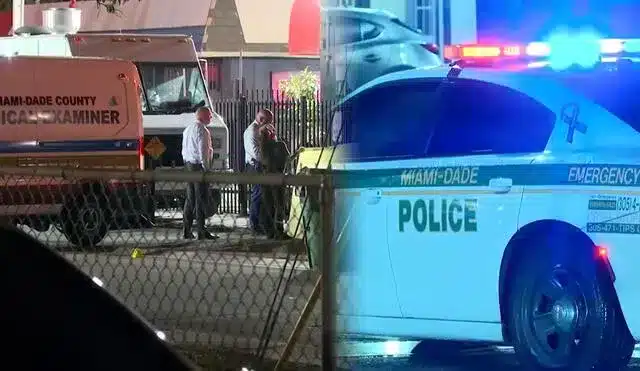 Escena policial en Allapattah con veh&iacute;culos de emergencia