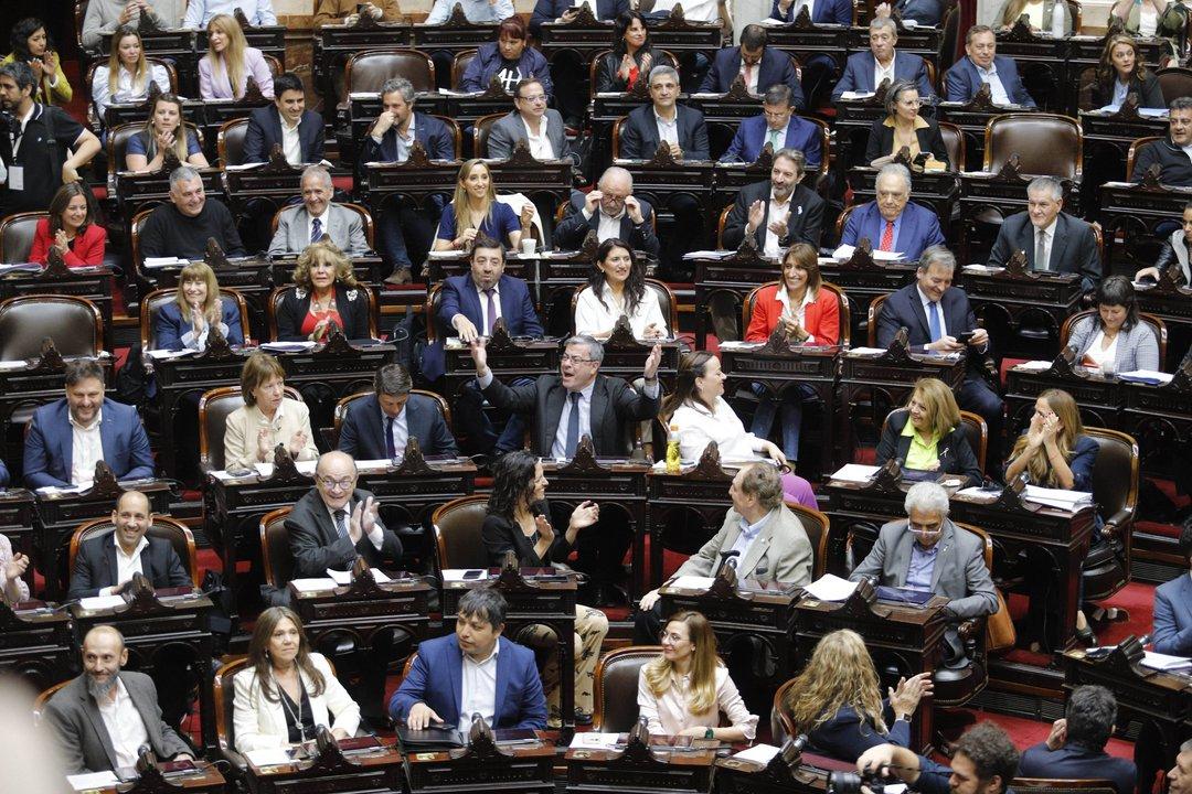 Sesi&oacute;n de la C&aacute;mara de Diputados de Argentina durante la votaci&oacute;n