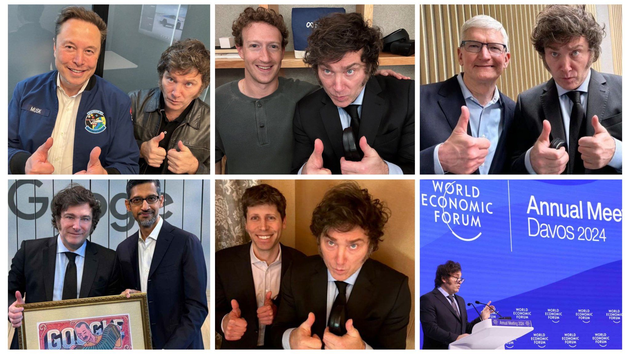 Javier Milei en el Foro Económico Mundial de Davos