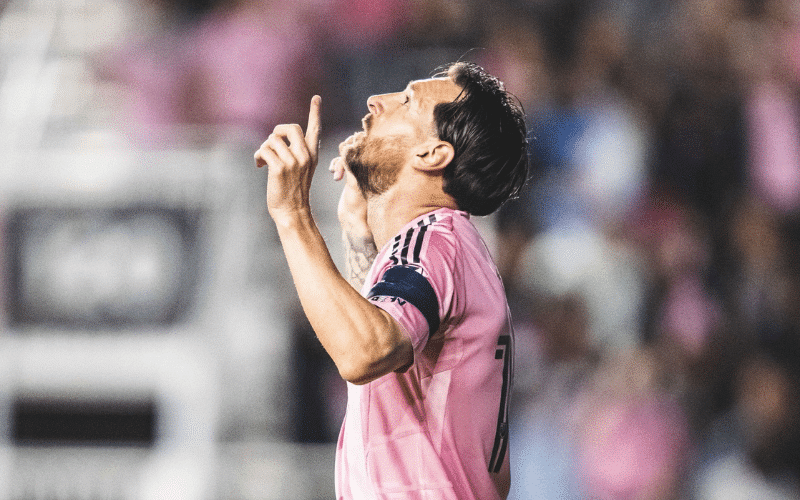 Jugador de Inter Miami celebrando un gol