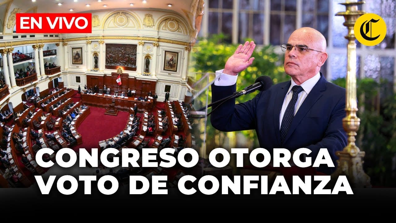 Pleno del Congreso de Perú durante el debate del voto de confianza