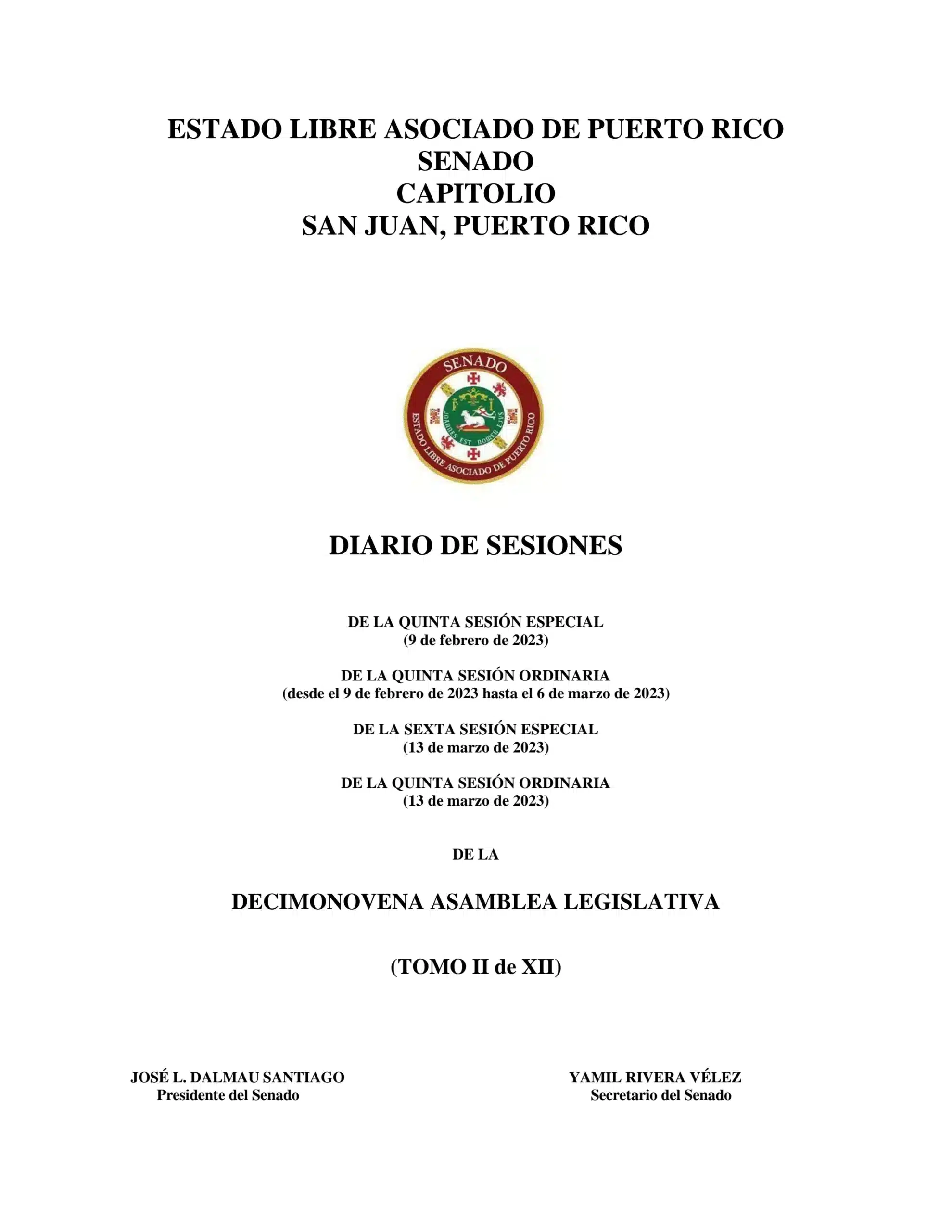 Documento legislativo oficial similar a los discutidos en el Congreso