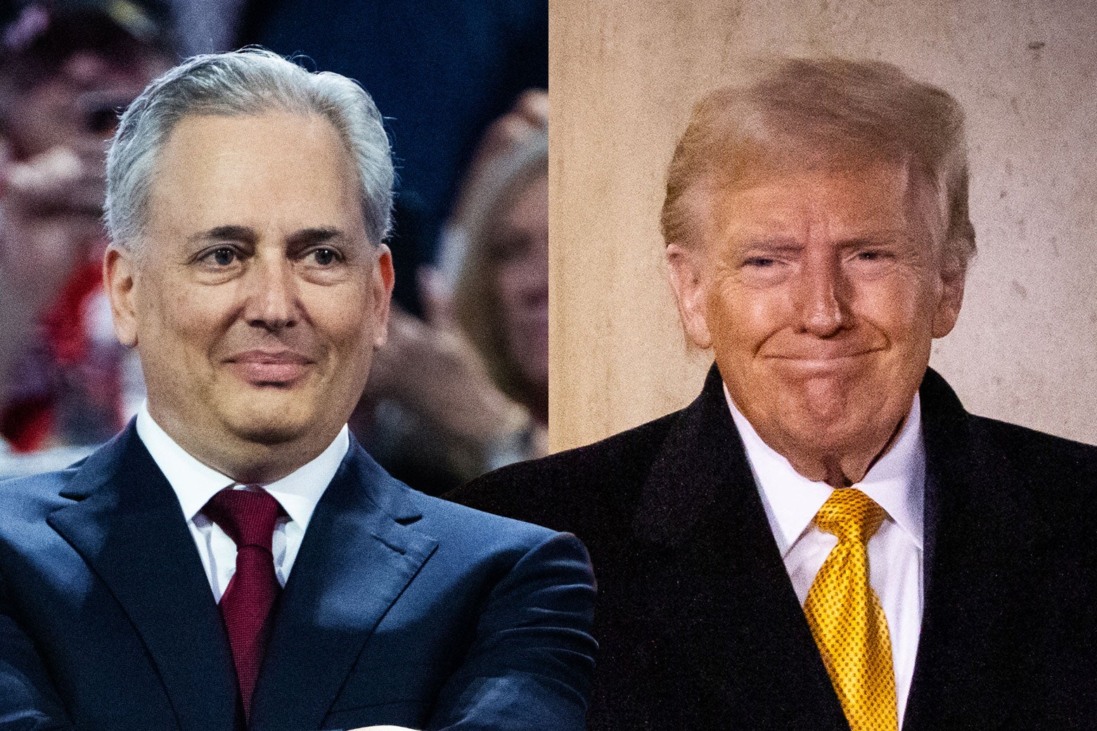 David Sacks en evento público con otro hombre