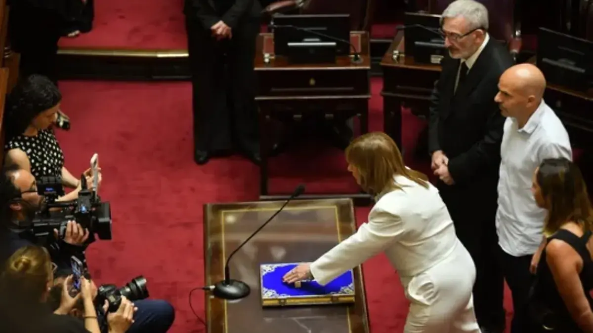 Vista general del recinto durante la ceremonia