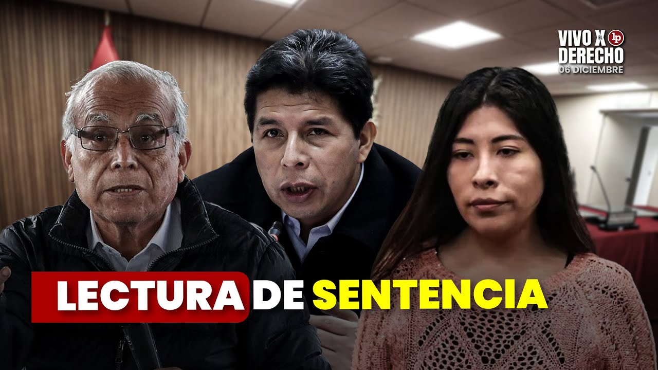 Lectura de sentencia a Pedro Castillo por rebelión